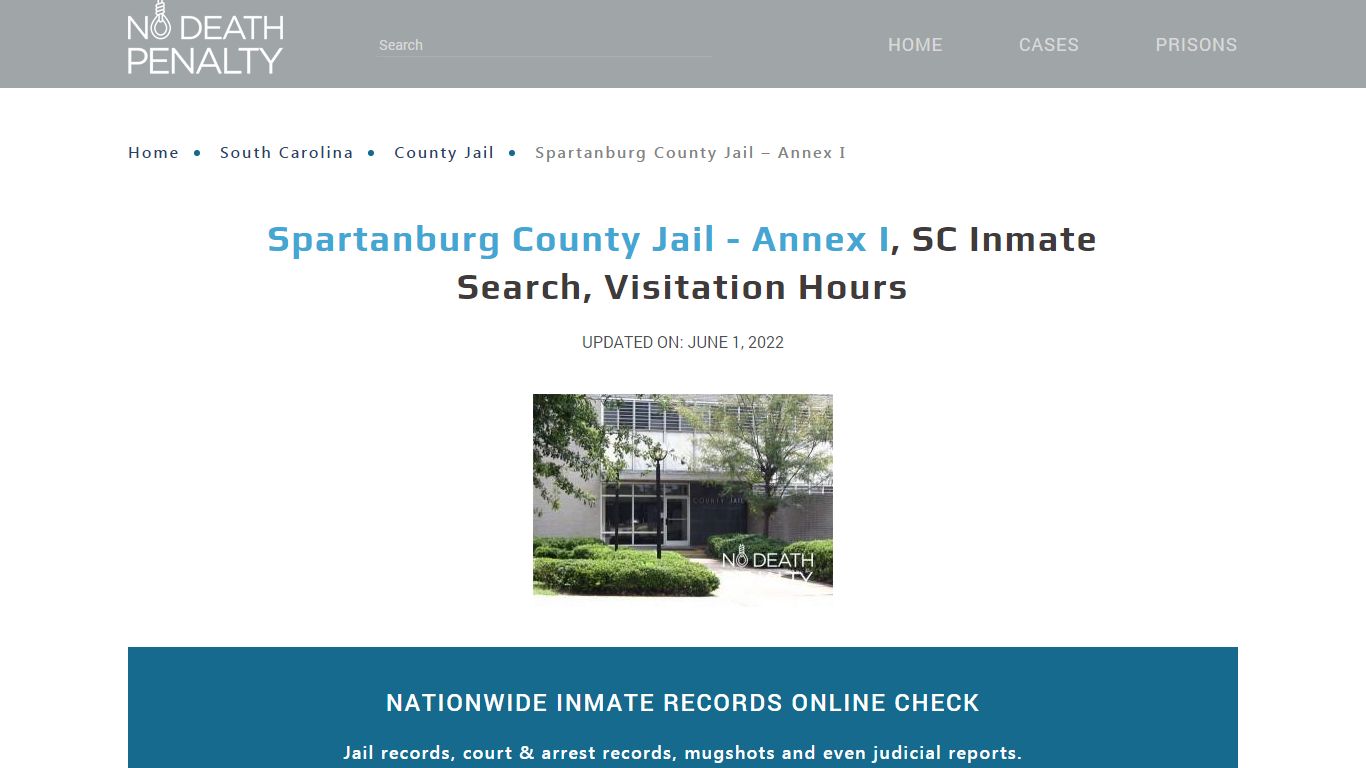 Spartanburg County Jail - Annex I, SC Inmate Search ...