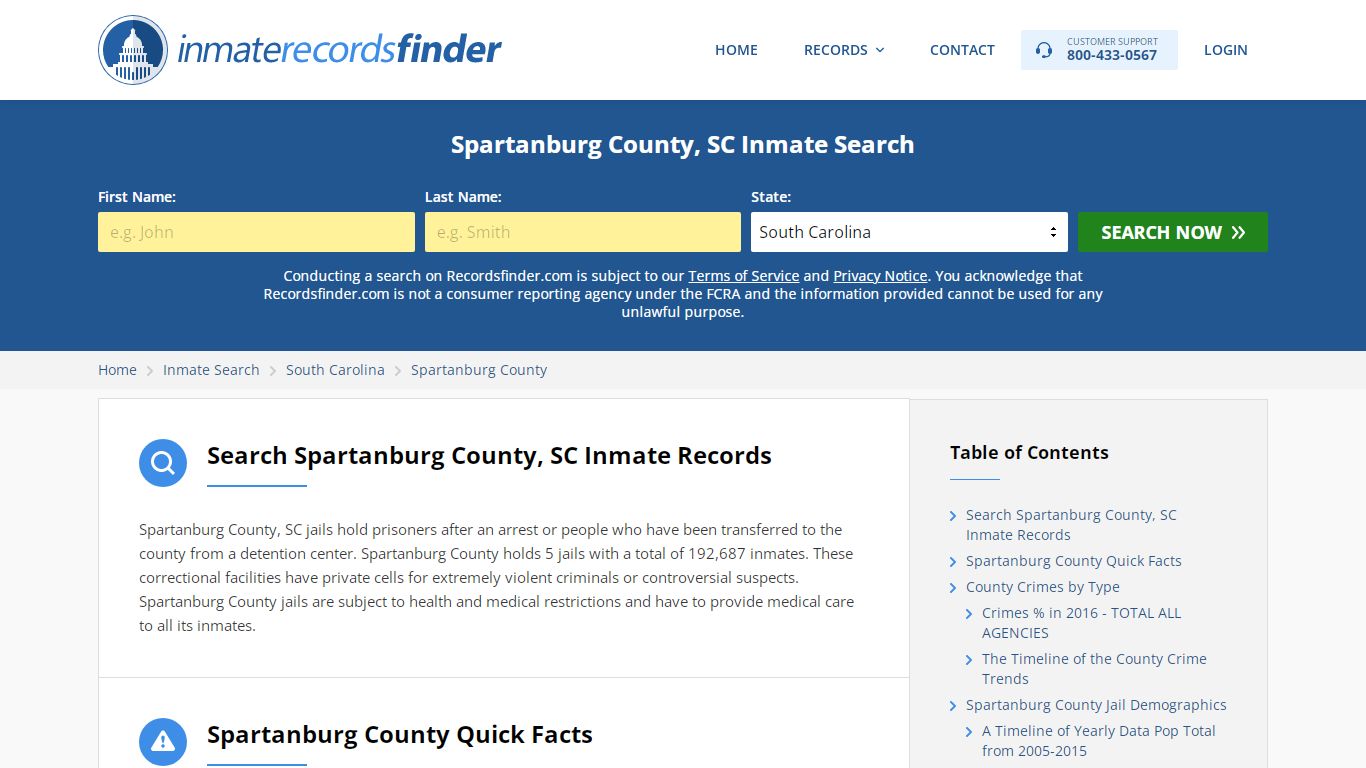 Spartanburg County, SC Inmate Lookup & Jail Records Online